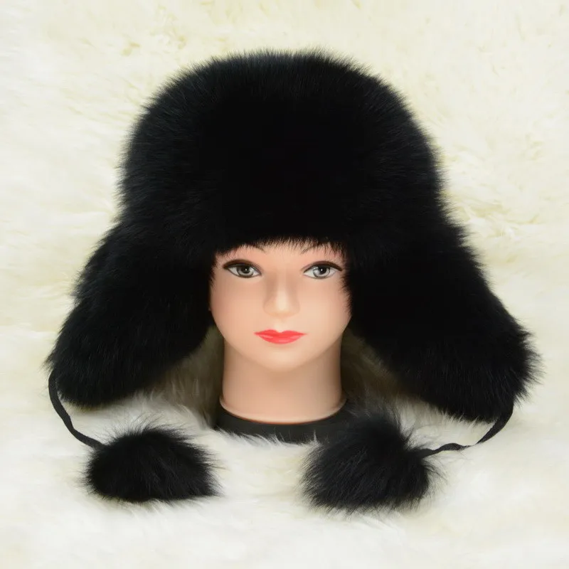 Jancoco Max, 6 цветов, Заводская распродажа, зимняя женская и мужская шапка из натурального Лисьего меха, теплая Русская Шапка, опт/розница, S1572