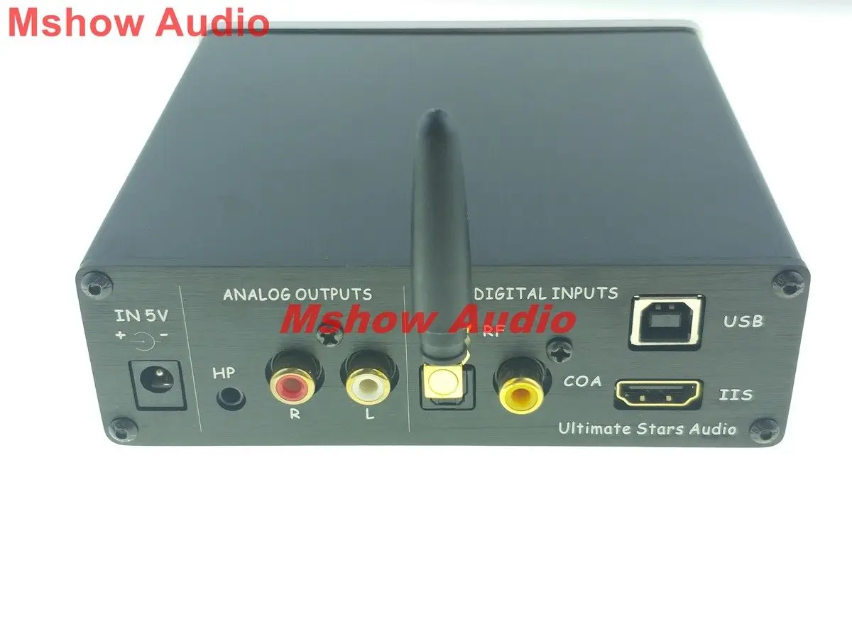 Ustars двойной ES9038Q2M DAC аудиодекодер XU208 XMOS USB I2S поддержка DSD 256 TFT ЖК дисплей +