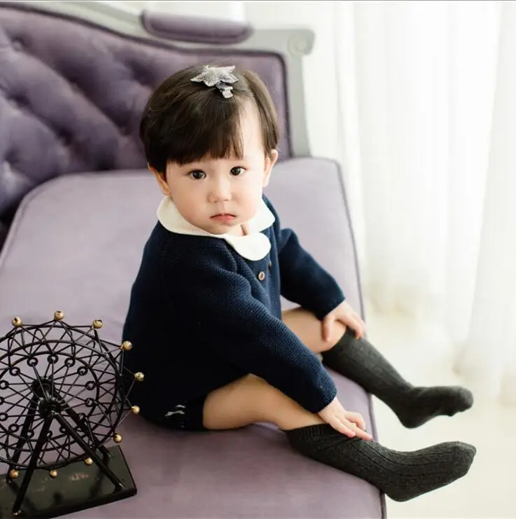 2018 new girls boys 2pcs knitted suits sweater+shorts autumn winter kids sets warm clothes | Детская одежда и обувь