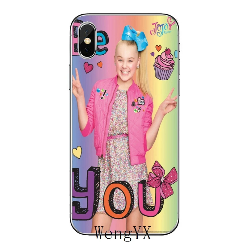 Для Apple iPhone X XR XS Max 8 7 plus 6s 6 plus SE 5S 5c 5 4S 4 Jojo Siwa популярный мягкий чехол для телефона из ТПУ - Цвет: Jojo-Siwa-A-05