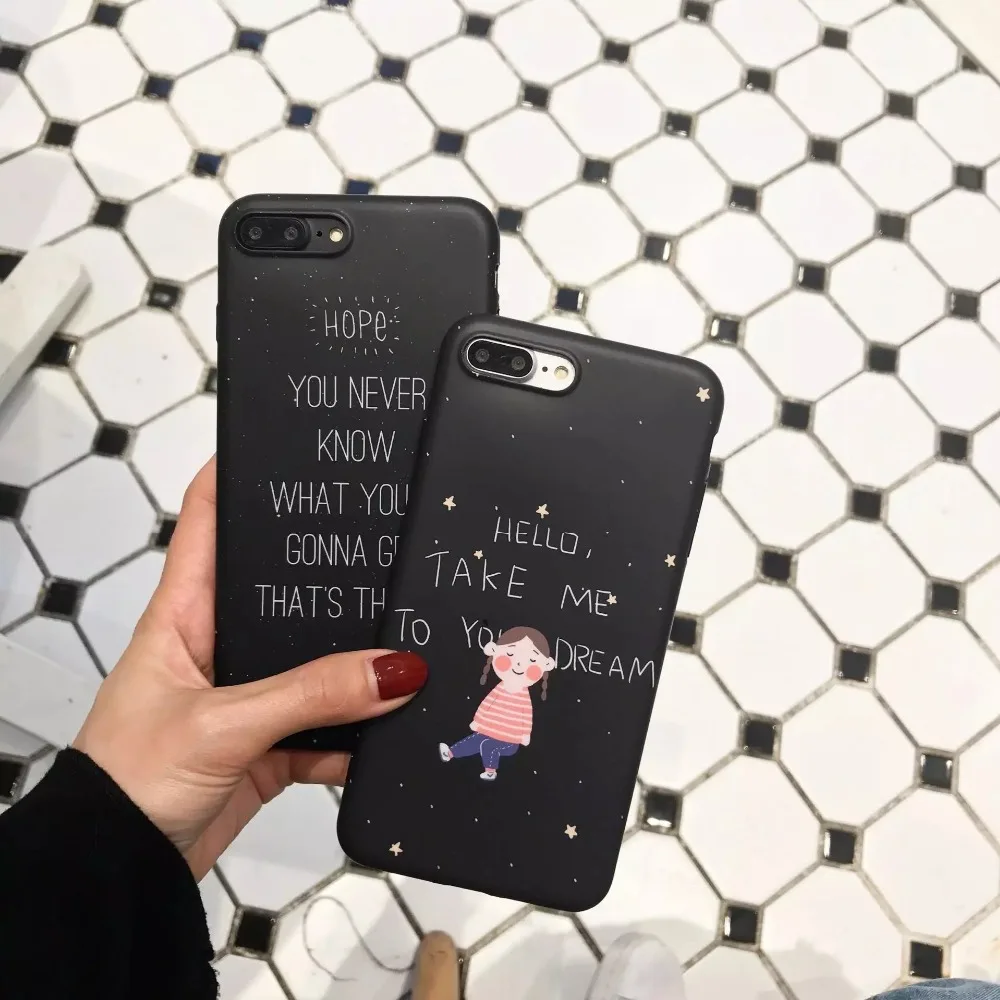 Чехол для iPhone 6 Hello Take Me To You Dream Cute Little Girls Planet Walk мягкий TPU чехол S PLUS 7 8 |