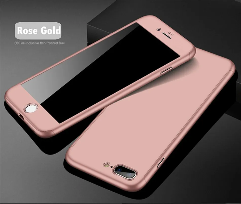 Роскошный 360 полный защитный чехол для телефона для iPhone 6 6s Xs Max XR X Coque чехол для iPhone 6 6s 7 8 Plus чехол 5 5S SE крышка стекло