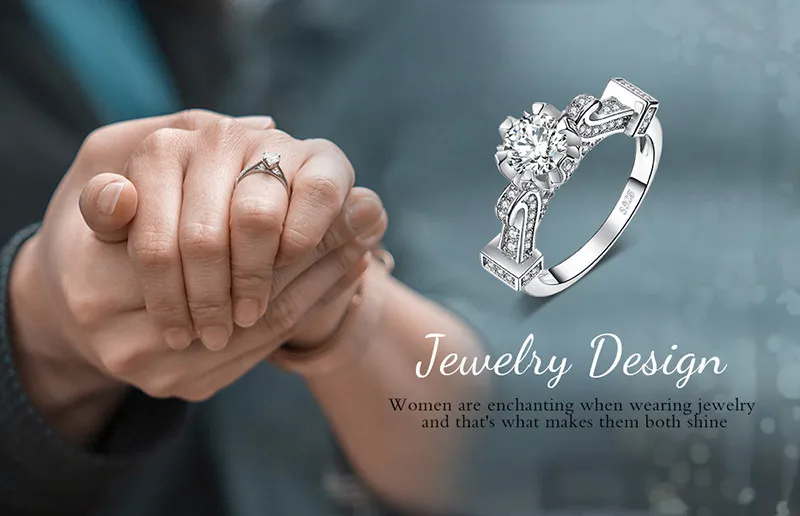 JewelryPalace архитектура 1.4ct кубического циркония Solitaire обручение кольцо 925 пробы серебряные подарки для женщин Новое поступление лидер