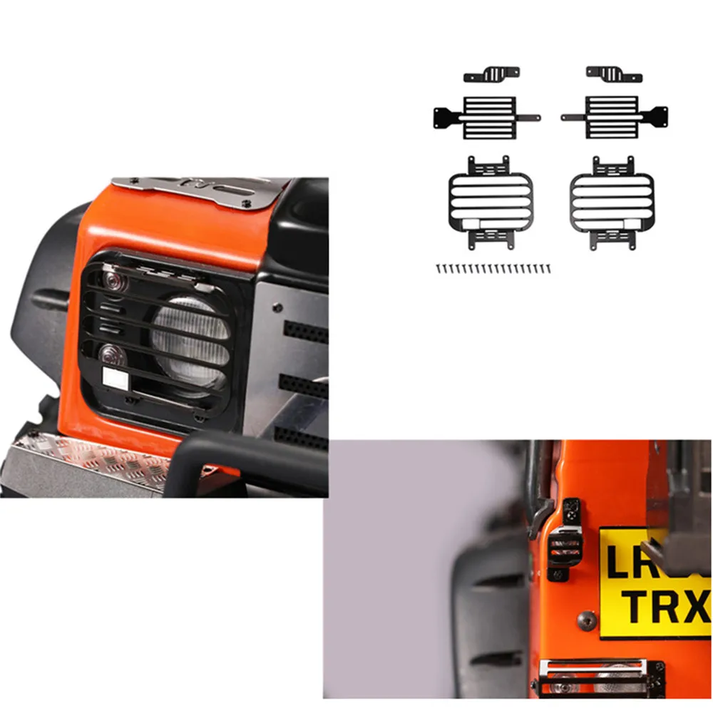 DJ передний и задний металлический светильник рамка для 1/10 Traxxas TRX4 D90 D110