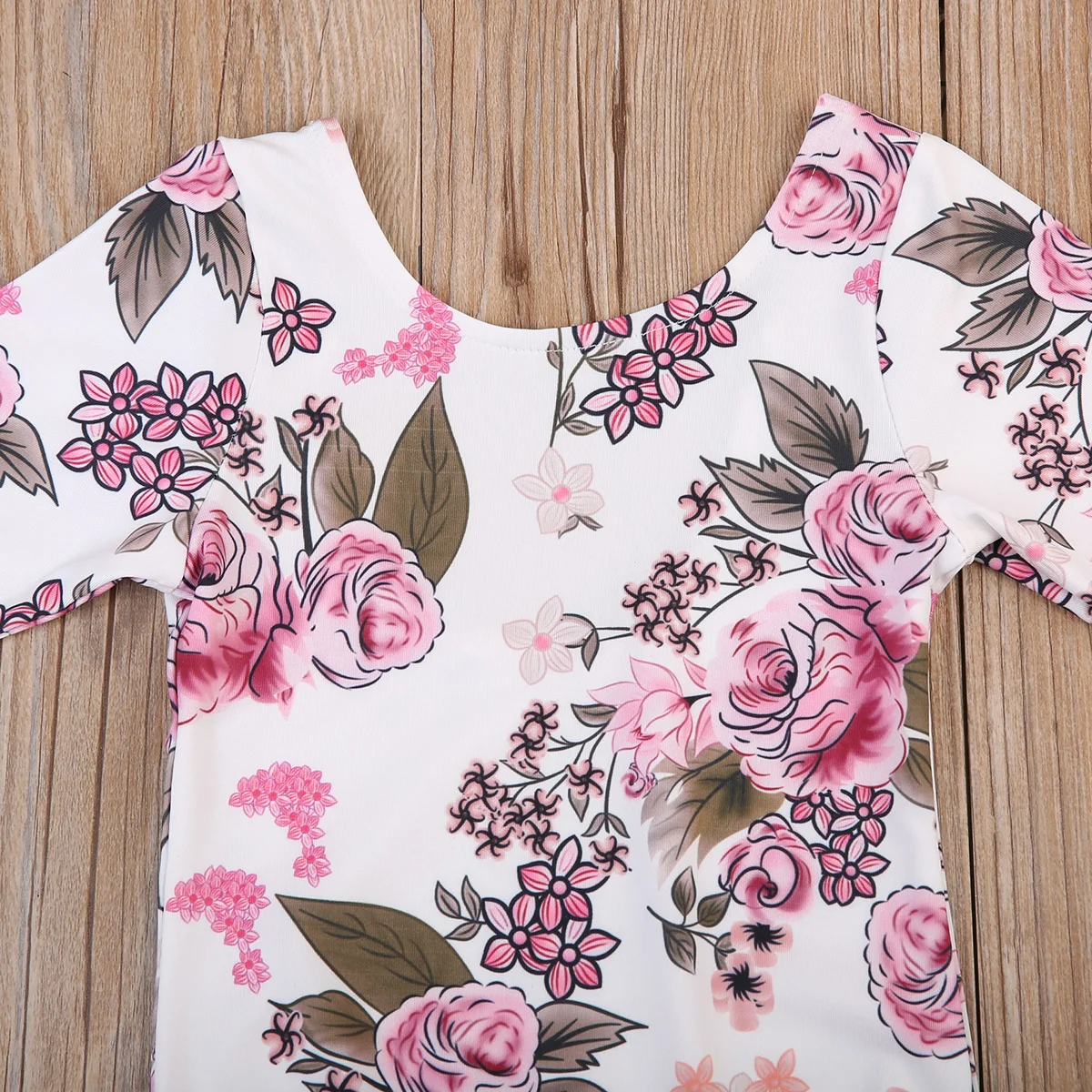 Pudcoco 0-4T Kids Baby Girls Toddler Long Sleeve Romper Jumpsuit Clothes Floral O-Neck Pullover Outfits Top |