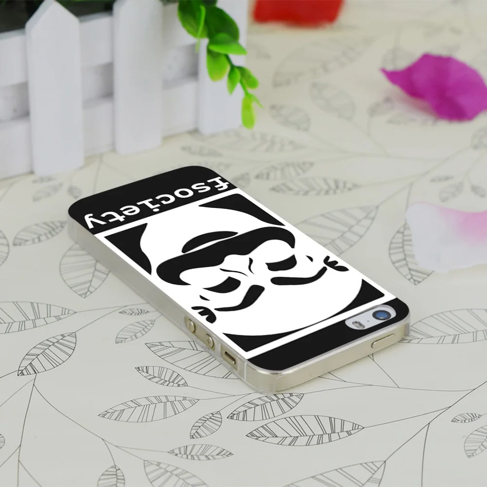 C3895 F-society Mr Robot Прозрачный Жесткий Тонкий чехол для Apple IPhone 4 4S 4G 5 5G 5S SE 5C 6 6S Plus |