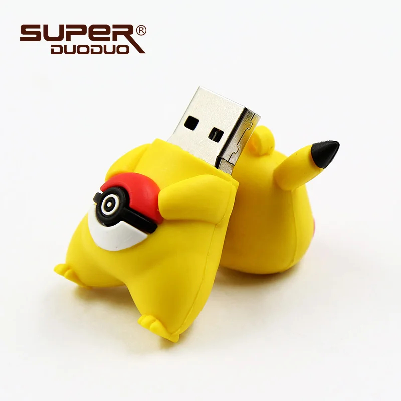Недорогой флеш-накопитель с рисунком Покемон, criativo, Usb флеш-накопитель, 4 ГБ, 8 ГБ, 16 ГБ, 32 ГБ, 64 ГБ, 128 ГБ, Пикачу, флеш-накопитель, usb флешка, cle, usb