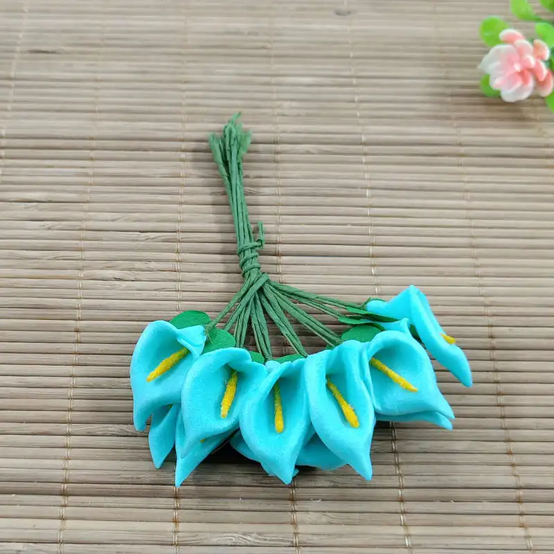 Envio gratuito DE 144 шт LOTE PE mini flores pequeno calla искусственная festa casamento casa decoracao | Дом и сад