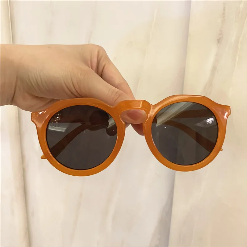 New jelly color sunglasses female tide retro UV protection eyewear sunglasses