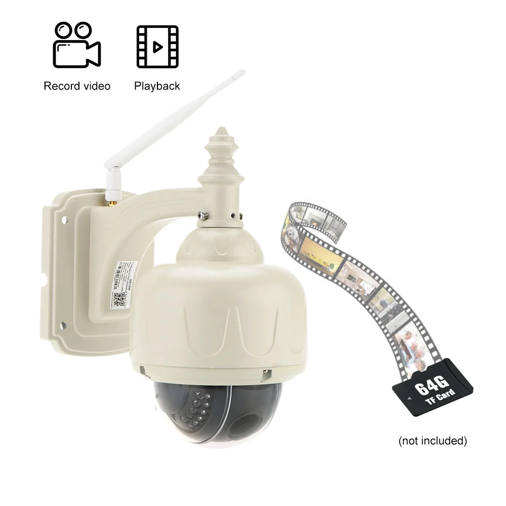 KKmoon®3 5 &quotH.264 HD 960P 2 8-12 мм Автофокус PTZ CCTV камера безопасности беспроводная WiFi IP
