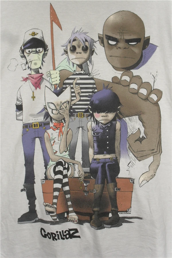 На заказ на холсте художественные Gorillaz плакат музыкальной группы наклейки стены