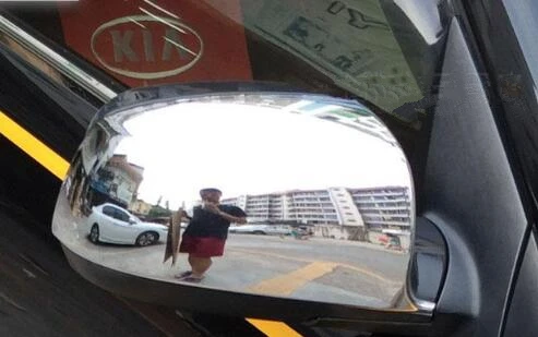 

Higher star ABS chrome 2pcs side Door Mirror decoration protection Cover For Kia Rio 2007-2009