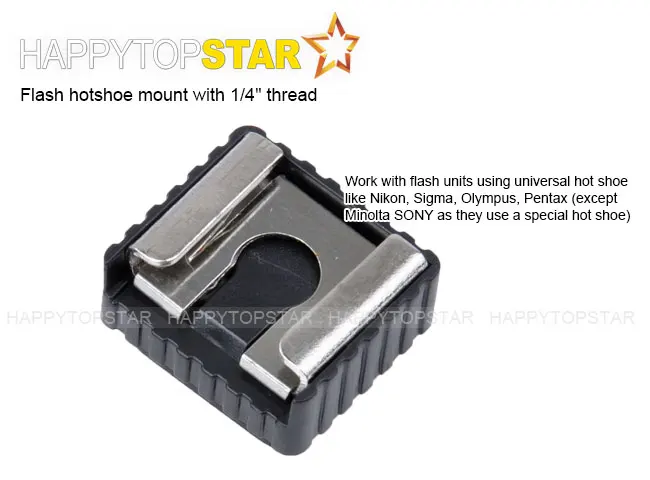Вспышка Горячий башмак крепление с 1/4 &quotвинтовой резьбой SC 6 для Canon Nikon Yongnuo флэш