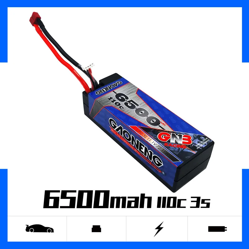 Gaoneng GNB 6500 мАч 3S1P 11 1 В 110C/220C литий полимерные батареи коннекторы Т образная вилка