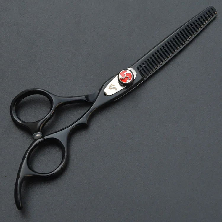 Silver fox 6 ножницы парикмахера ножницами волосы плоский срез режущих зубьев тонких