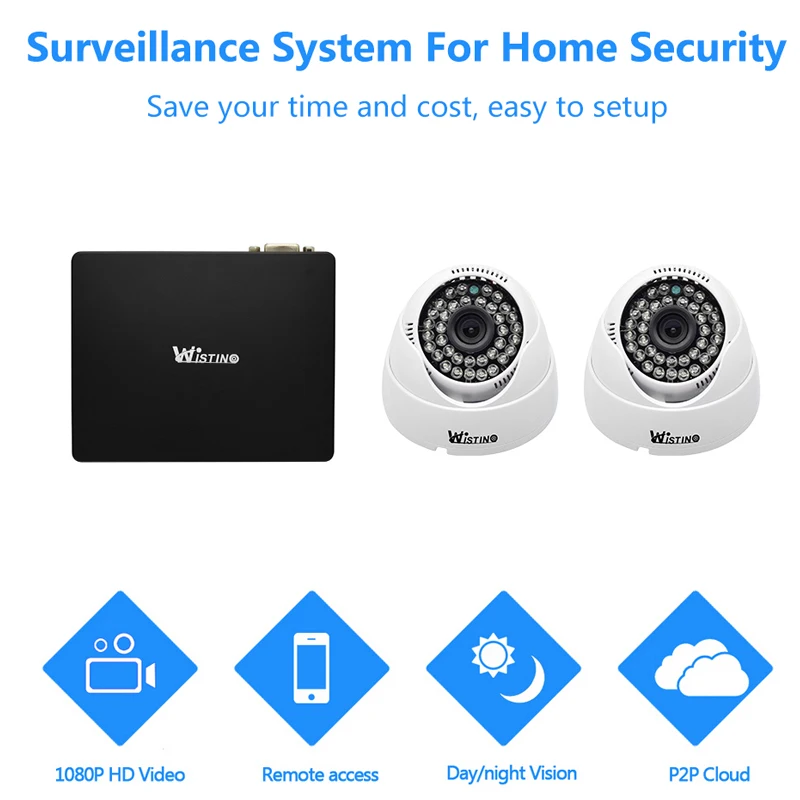 IP камера Wistino для системы видеонаблюдения 1080P|ip camera xmeye|security 1080pindoor security |