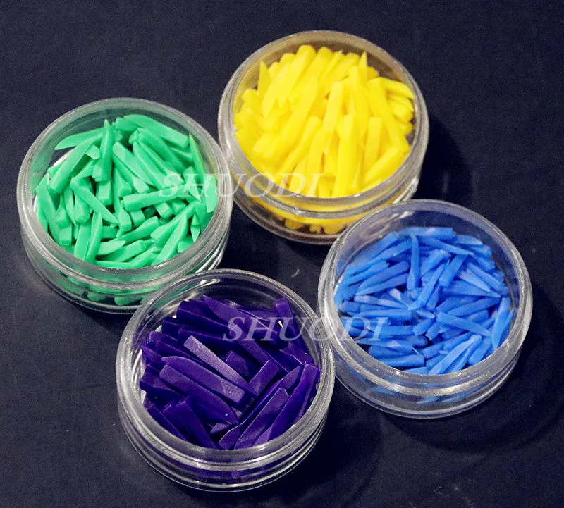 100 шт. одноразовые стоматологические пластиковые клиновые клины четыре