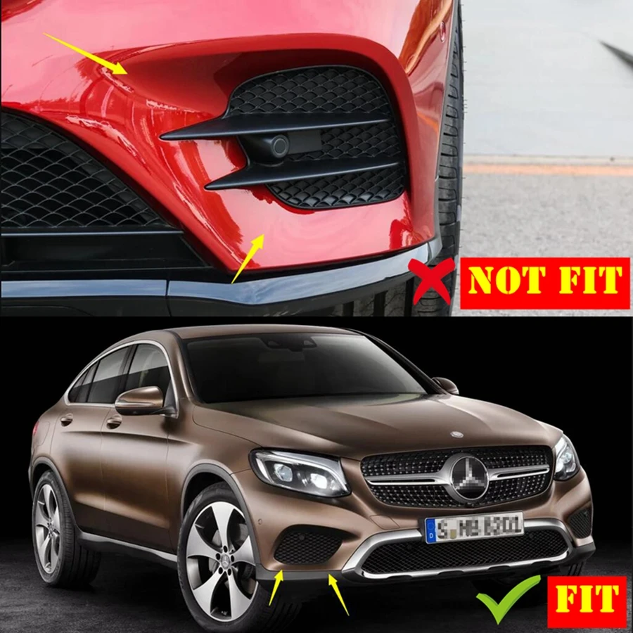 Автомобильные аксессуары для Mercedes Benz GLC X253 2016 2017 2018 2019 ABS Передние противотуманные