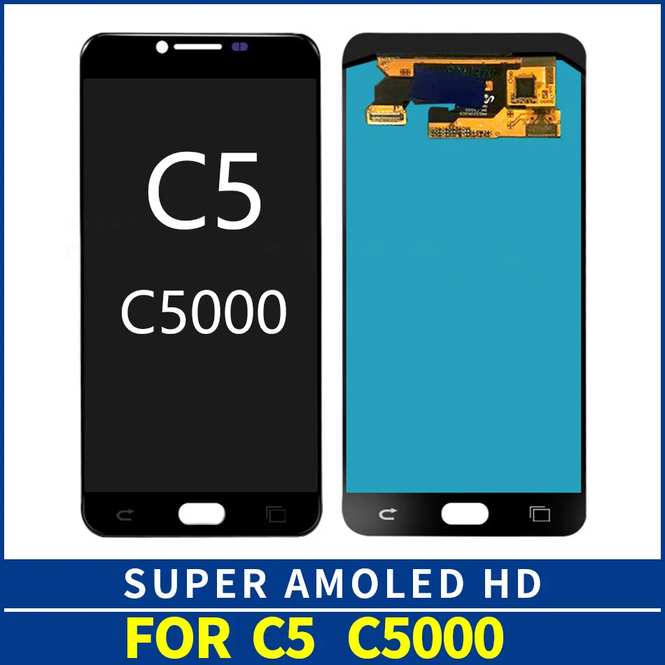 5 2 дюймовый супер AMOLED дисплей для SAMSUNG Galaxy C5 жк C5000 сенсорный экран дигитайзер