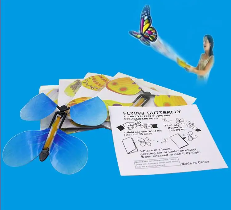 IWish 12x12 см волшебная бабочка Летающая карточная игрушка с пустыми руками энергия бабочки Свадьба волшебно реквизит трюки детские игрушки
