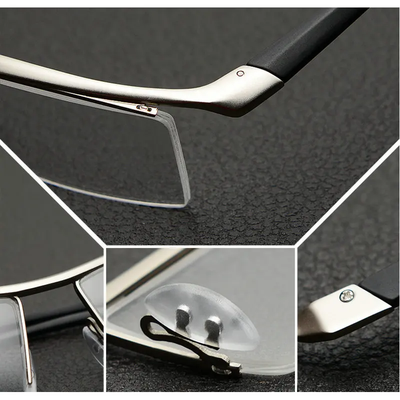 MINCL/2017 новая мужская титановая оправа для очков оптическая наполовину квадратные