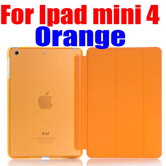 For Mini4 5 Умный чехол для ipad mini 4 5 ультра тонкий из искусственной кожи чехол+ PC полупрозрачный задний Чехол для Apple ipad mini 5 4 3 2 IM401 - Цвет: For Mini4 5