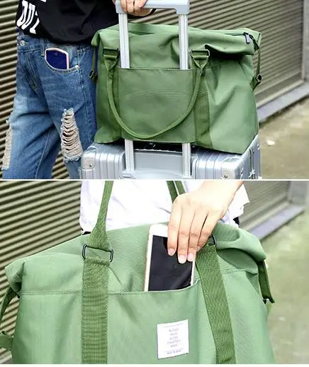 Folding Travel Bag Nylon Travel Bags Hand Luggage for Men & Women Fashion Travel Duffle Bags Tote Large Handbags Duffel