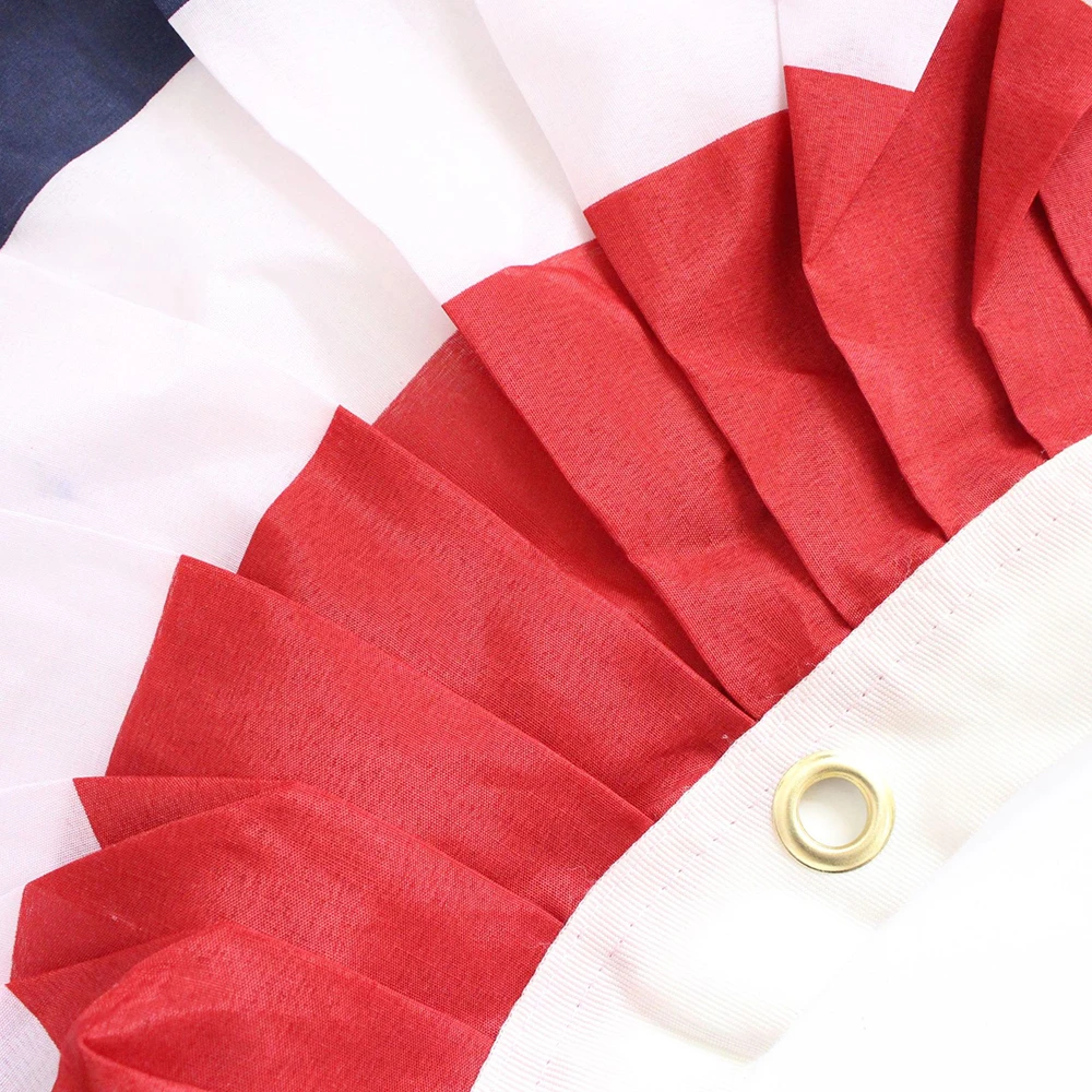 2019 Новинка США Плиссированные веер флаг Американский патриотический плетение со