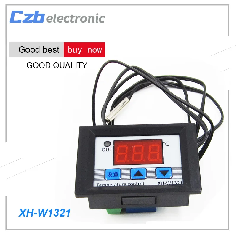 XH W1321 DC 12 v цифровой светодиодный регулятор температуры 10A электронный термостат