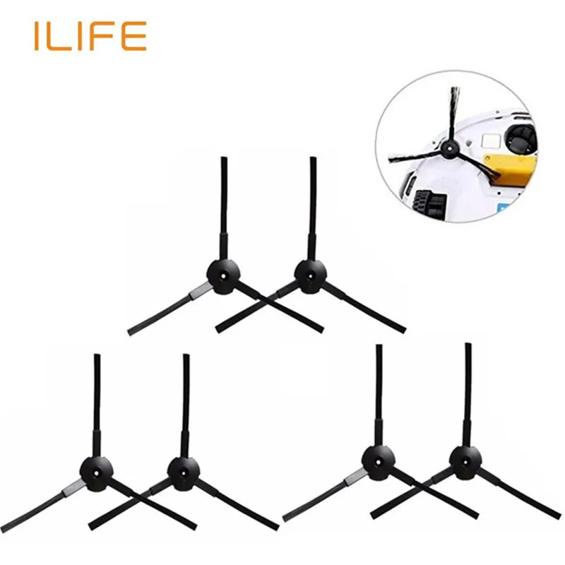 ilife-a6a8brush6 Роликовая основная щетка HEPA фильтр боковые щетки для chuwi Ilife A8 A6 X620 X623 Запчасти для пылесоса аксессуары для замены - Цвет: ilife-a6a8brush6