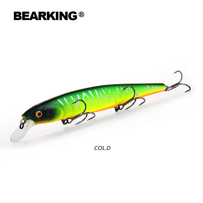 D BEARKING совершенное действие 19 цветов для искусственные рыболовные приманки 128 мм 23 г приостановление гольян воблеры crankbait - Цвет: D