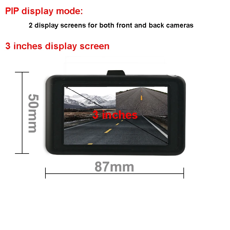 FHD 1080P Автомобильный dvr двойной объектив автомобиля видео регистраторы тире