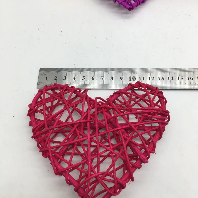 15 PCS / Batch 7/10/13CM New Heart Sepak Takraw Christmas Birthday Party and Home Wedding Decorative Rattan Multicolor Mix | Дом и сад