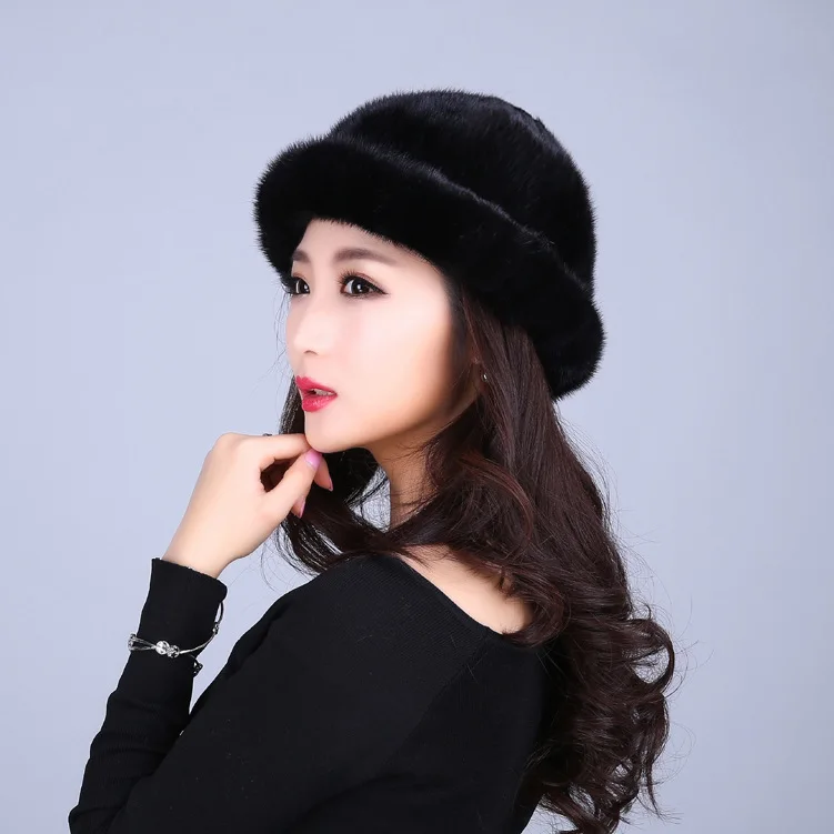 Mink Hat Ladies' autumn and winter mink hat warm dome MZ31 | Аксессуары для одежды