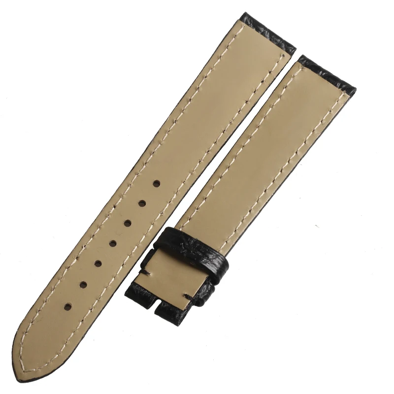WENTULA ремешок для Cartier tank W5310027 крокодиловая кожа/крокодиловая зернистая женщина 15