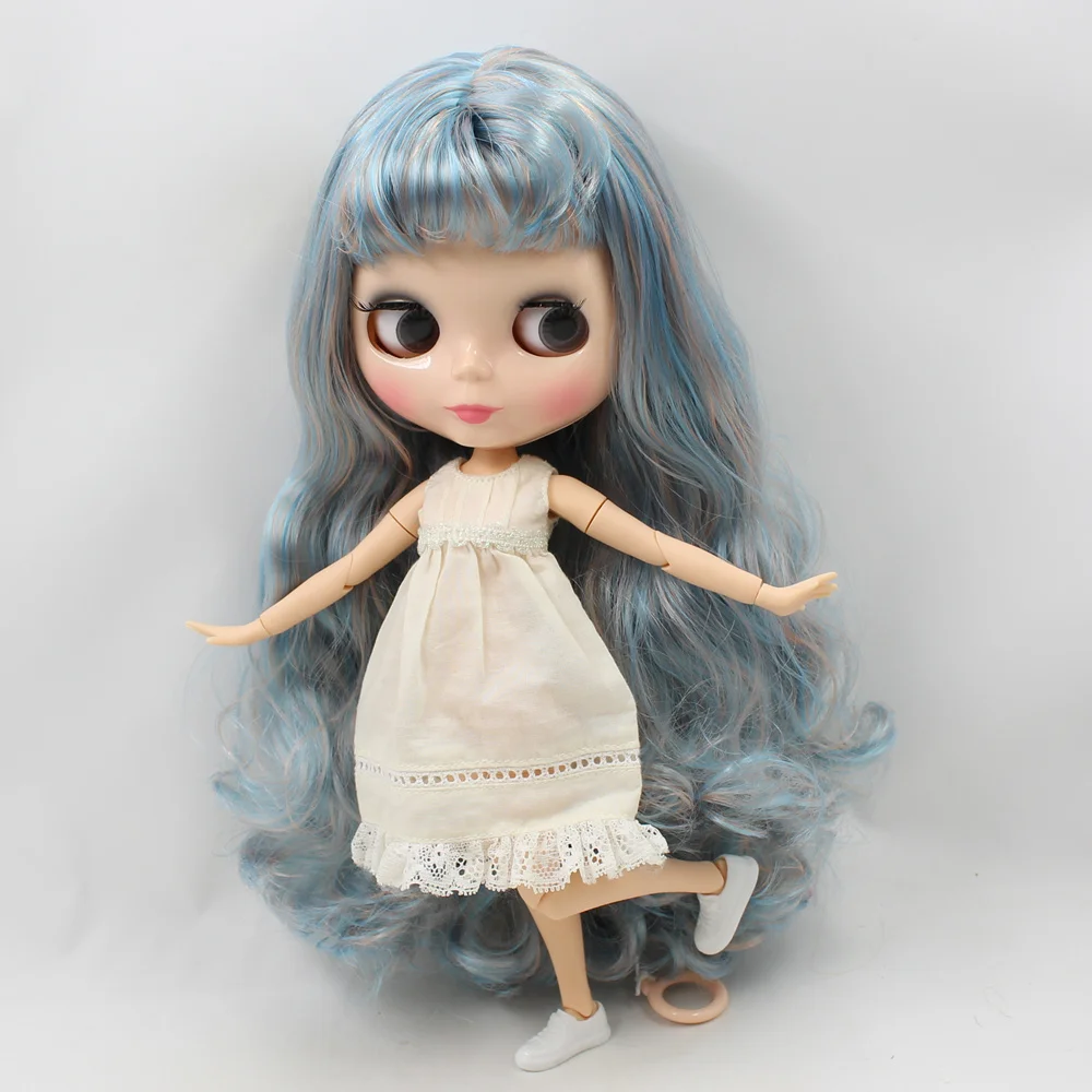 Кукла Blyth ICY DBS 30 см шарнирное тело голубая смесь светлые волосы натуральная кожа