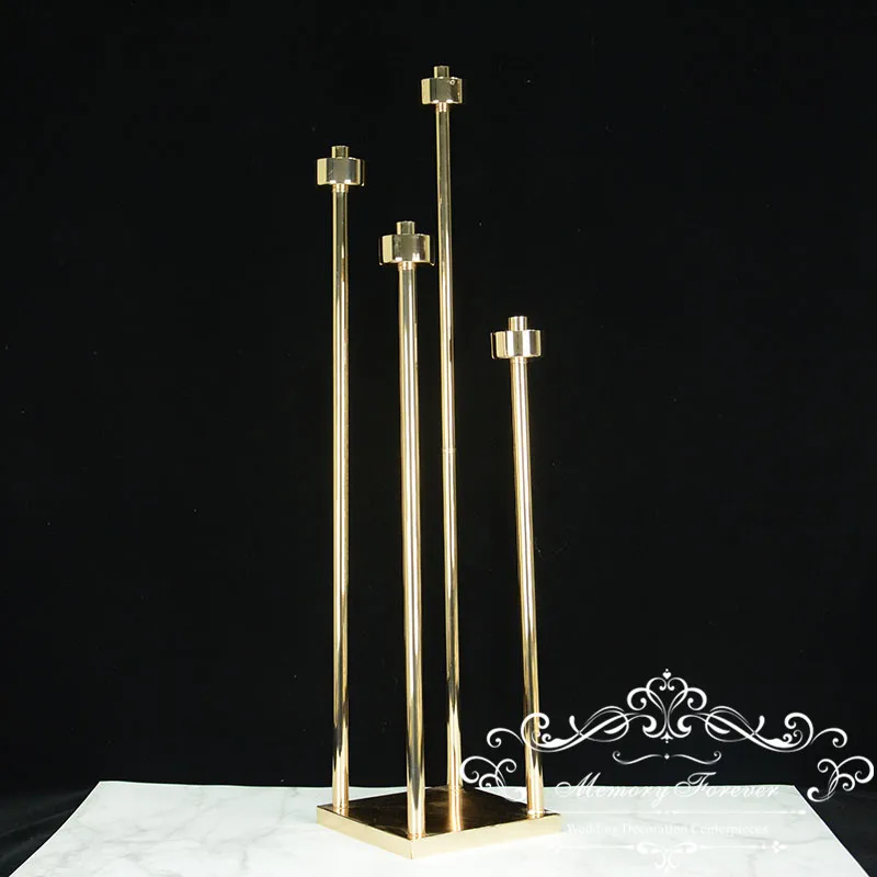 Металлический высокий подсвечник канделябры с 4 головками украшение для