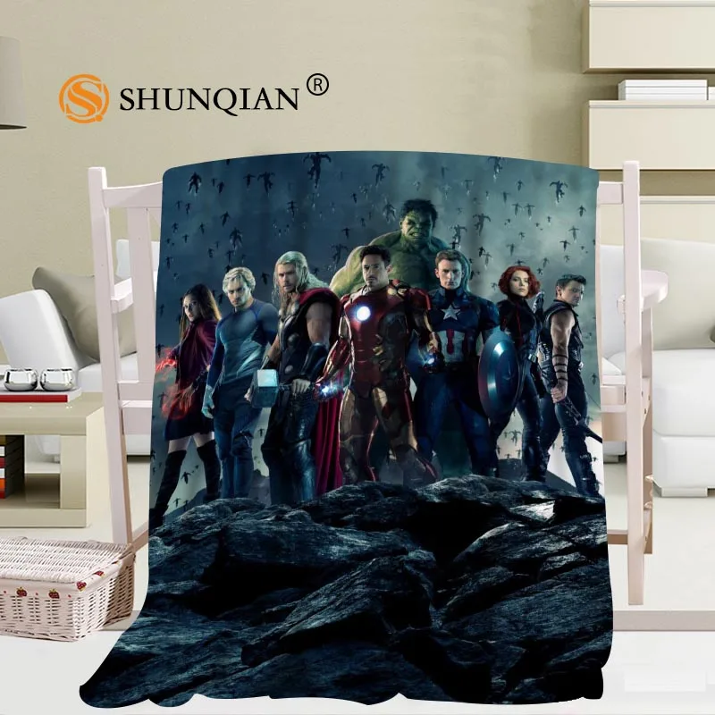 Blanket Заказное дорожное одеяло с рисунком Marvel для дома, телевизора, повседневное мягкое пушистое теплое одеяло для семьи - Цвет: Blanket