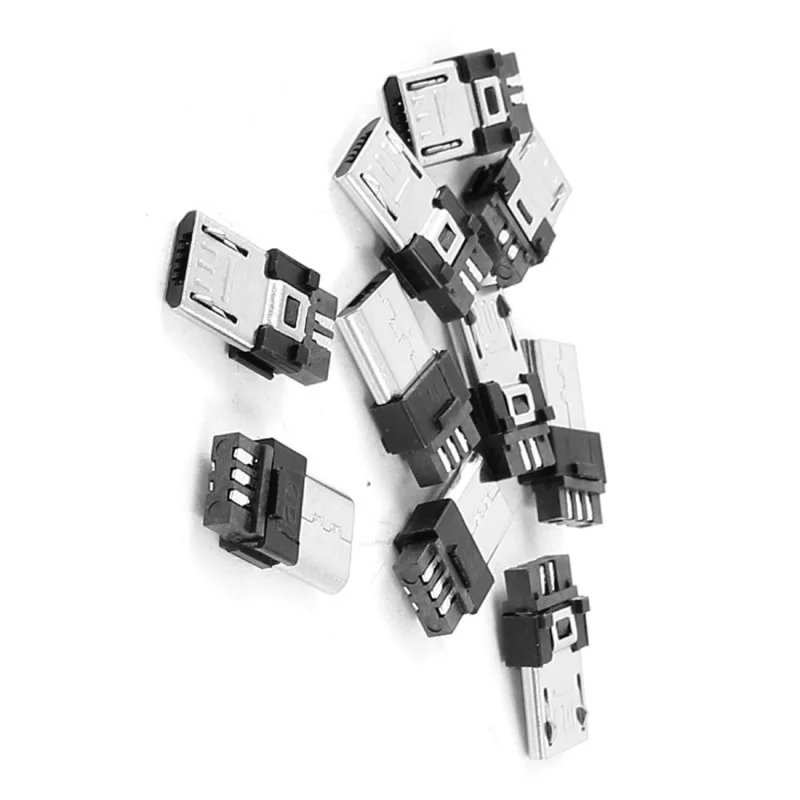 10x Micro USB B Тип 5 pin штекер jack|Соединители| |