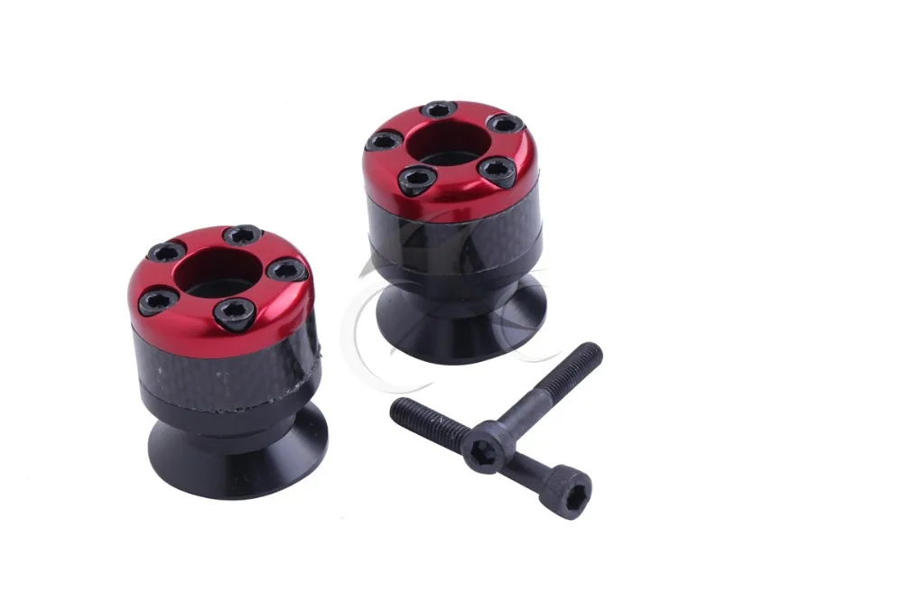 Поворотный рычаг слайдера из красного углеродного волокна 6 мм для Yamaha YZF R6 R1 FZ6 FZ1