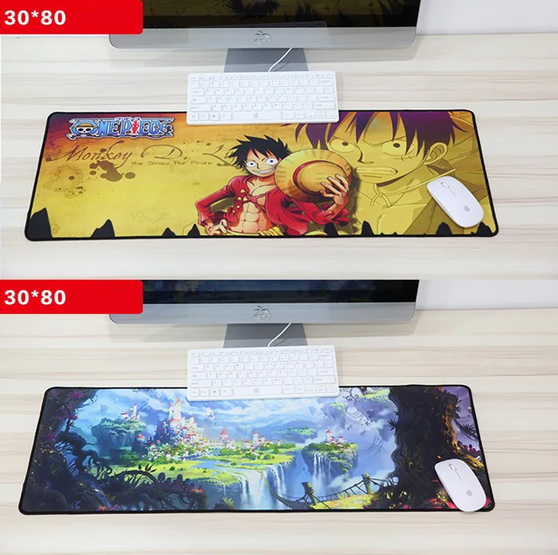 900X400 мм коврик для мыши Аниме оригинальные резиновые игровые mausepad большого размера для клавиатуры мыши стол для компьютера нескользящий коврик