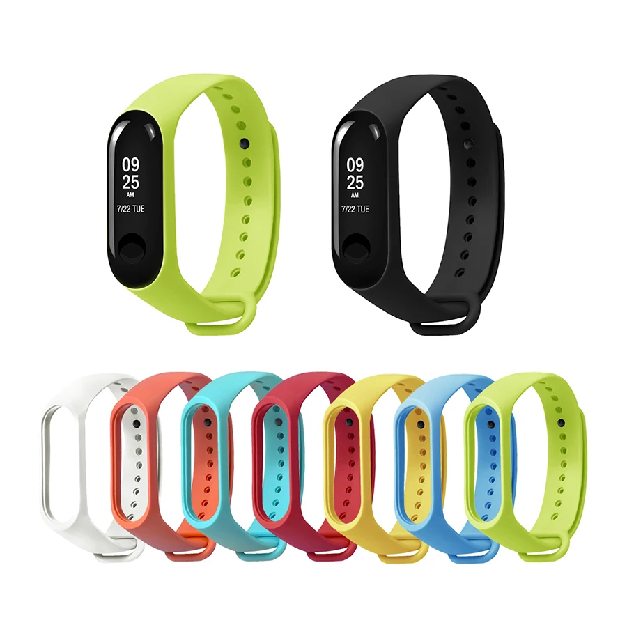 

Для Mi Band 3 спортивный силиконовый ремешок для Xiaomi Mi Band 3 браслет ремешок для Mi Band 3 цветной ремешок для часов Смарт-браслет