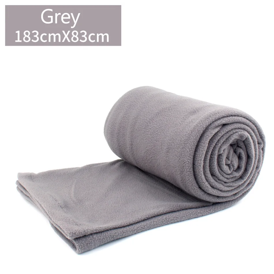 Grey Двойной спальный мешок из флиса, спальный мешок для ленивых, портативный, Saco De Dormir Uyku Tulumu, Сверхлегкий, Schlafsack, природа, поход - Цвет: Grey