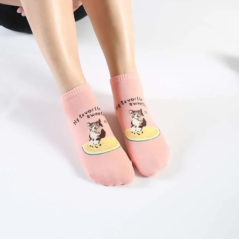 [WPLOIKJD]Harajuku милые неторопливо Мопсов Забавные женские носки Красивый комплект