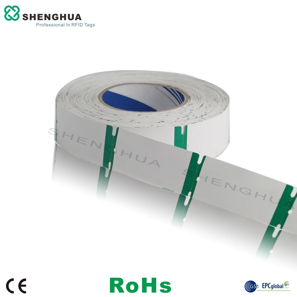 10 шт/рулон SH-I0101 uhf Этикетка rfid одежда ярлык билет ISO 180000-6C 90*40 мм | Безопасность и