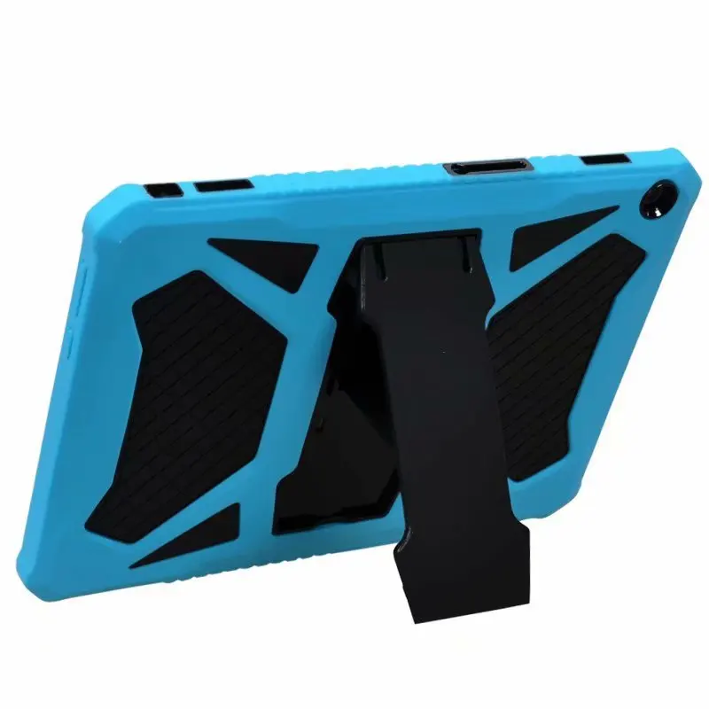 Blue Black Для huawei MediaPad M3 Lite 10 Чехол прочный силиконовый ударопрочный чехол Подставка для планшета для huawei M3 Lite 10 BAH-W09/AL00 10,1" - Цвет: Blue Black