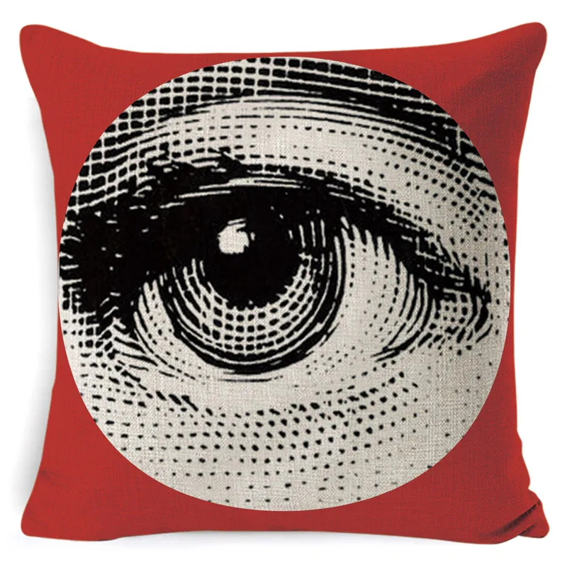 Fornasetti женский чехол для подушки для лица Европейский Винтажный Стильный чехол для подушки диван автомобильное домашнее сиденье Decora льняная бежевая наволочка 45*45 см