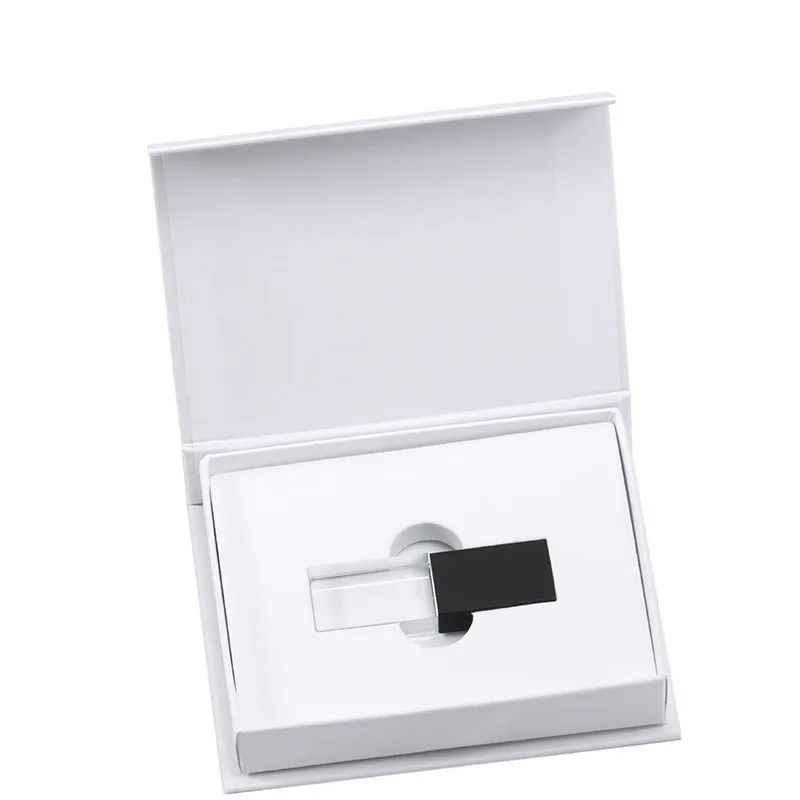 A JASTER логотип Кристалл Usb 2,0 флэш-накопитель с подарочной коробкой 2 ГБ 4 ГБ 8 ГБ 16 ГБ 32 ГБ 64 ГБ(более 10 шт бесплатный логотип - Цвет: A