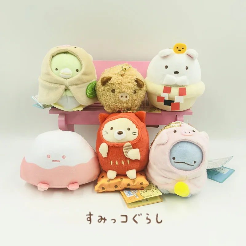 6 шт./компл. Kawaii Сан-х Sumikko Gurashi углу био год поросенка японского аниме плюшевая игрушка мягкие милые детские Животные плюшевая кукла девочка подарок