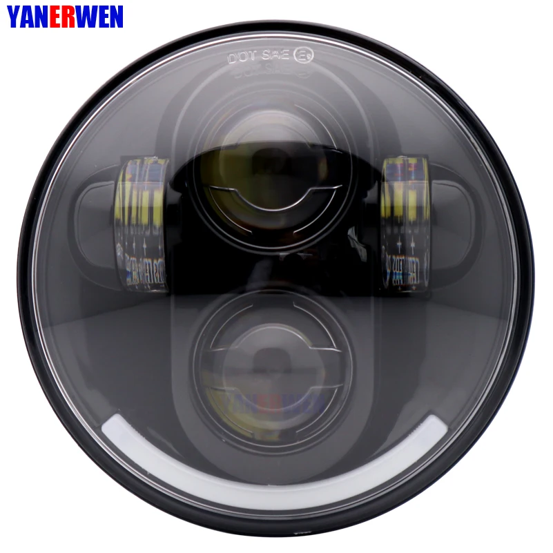 5 75 &quotдюймовый светодиодный проектор фар мотоцикла 40 Вт Hi/Lo луч фары для Dyna Led 3/4